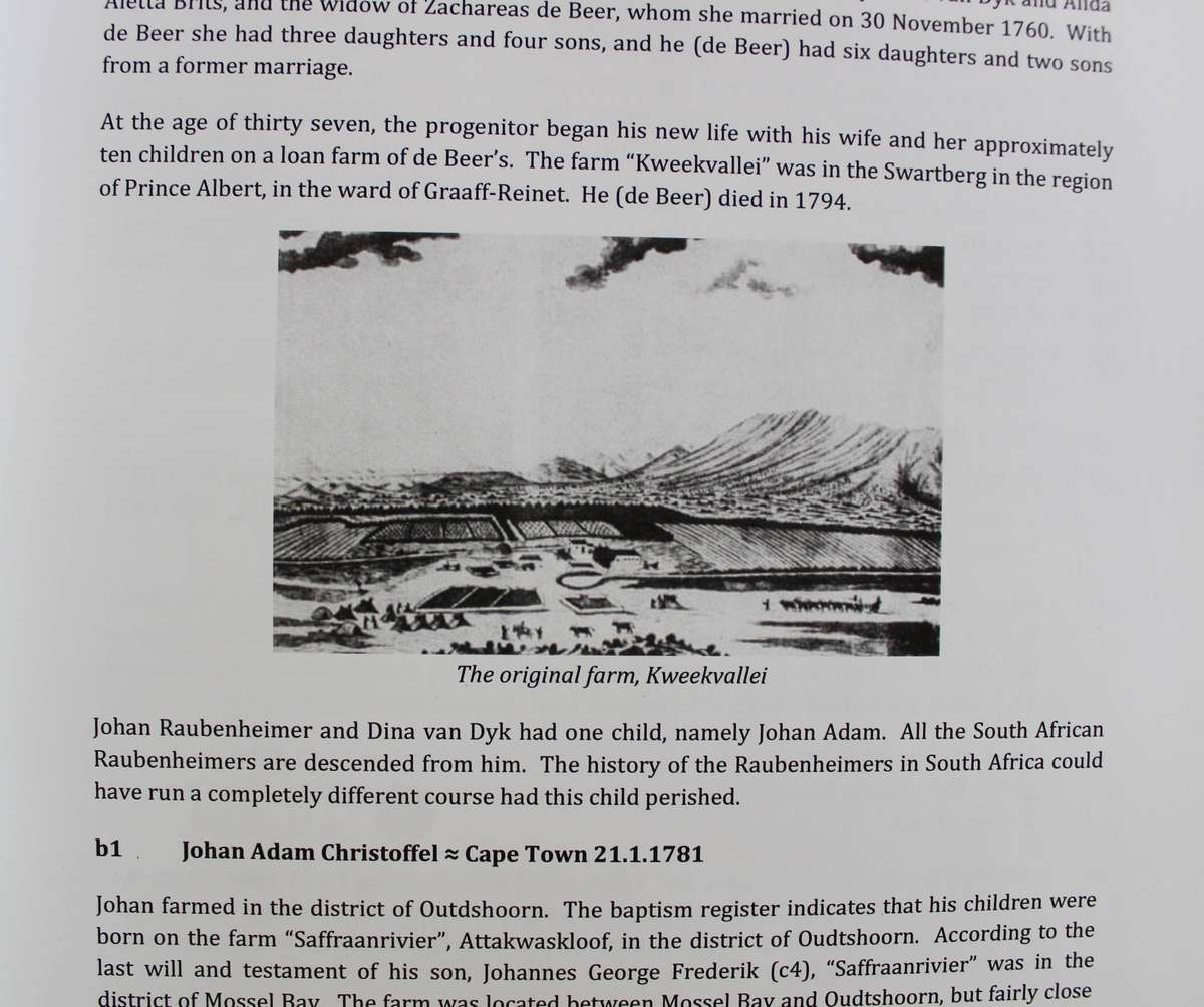 Familia Raubenheimer in RSA since 1769 edition 2