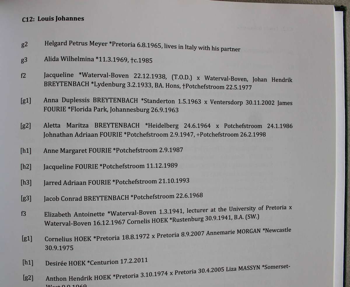 Familia Raubenheimer in RSA since 1769 edition 2