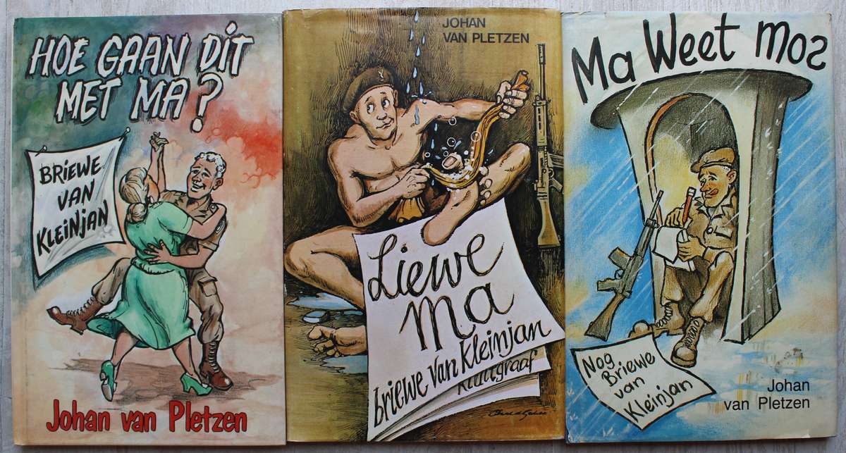 4 x Boeke - Ma Weet Mos. Nog Briewe van Kleinjan Kluitgraaf / Johan van Pletzen