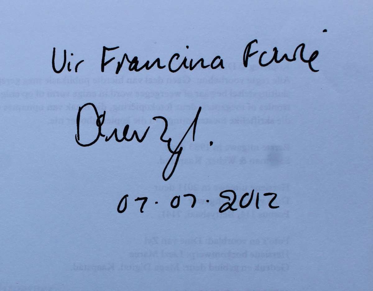 Geteken: AFVAL EN AFVALLIGHEIDJIES - DINE VAN ZYL