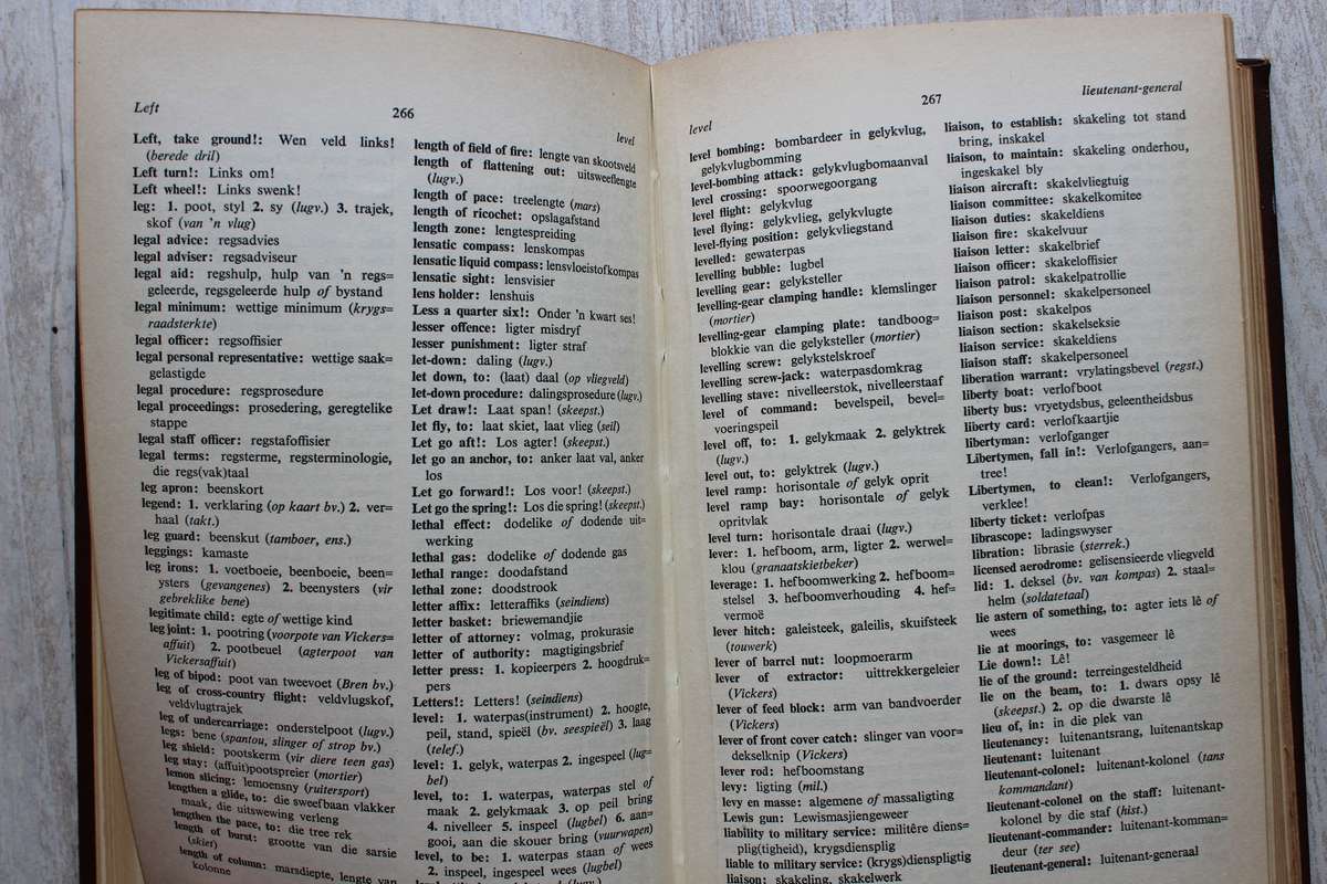 Weermagswoordeboek Engels-Afrikaans - Krygsraad