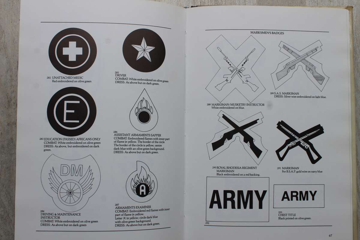 Badges and Insignia of the Rhodesian Security Forces 1890-1980 | A.J Arniel