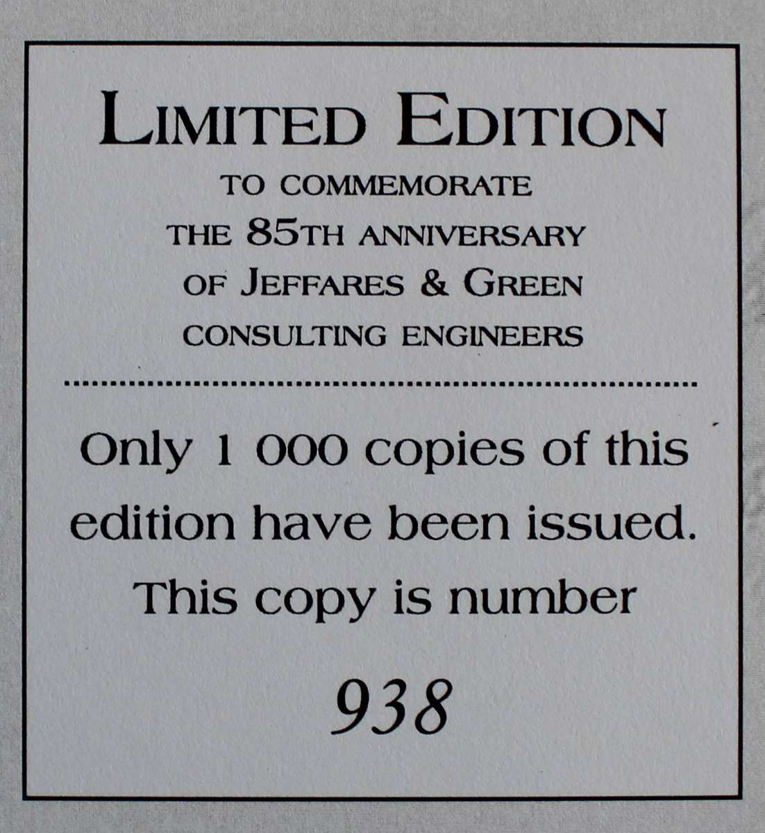 Chronicles from the Bushveld - Limited 1st Edition 938/1000