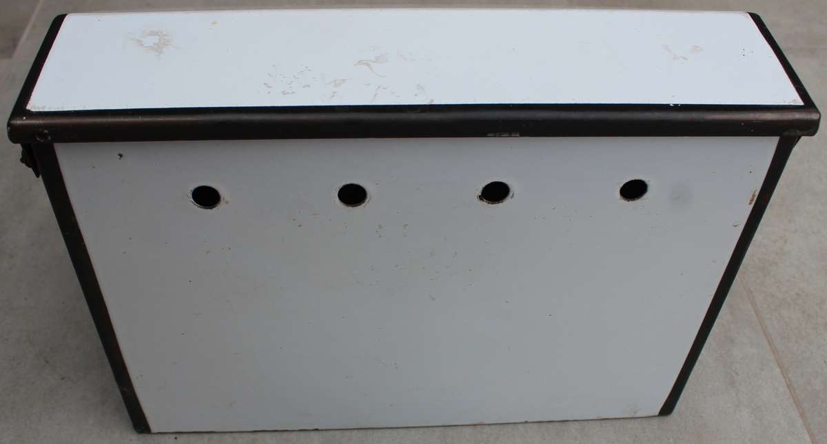 Enamel BROOD blik bread bin