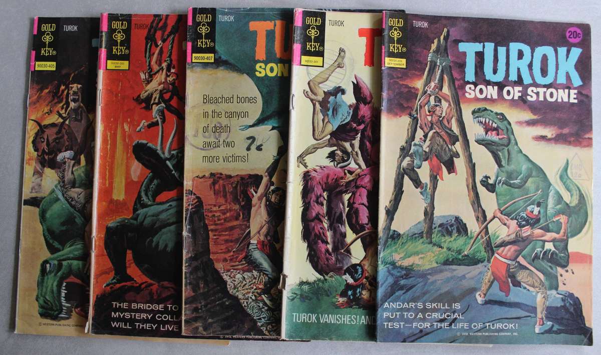 TUROK, Son of Stone comics x 5