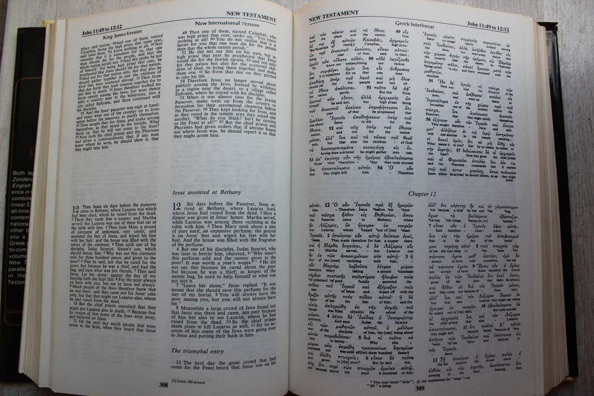 The Zondervan Parallel New Testament in Greek & English