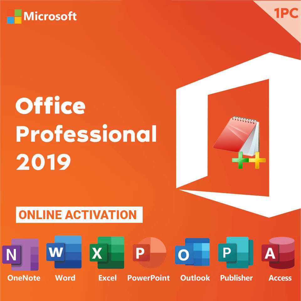 Microsoft Office 2019 Professional + EditPlus