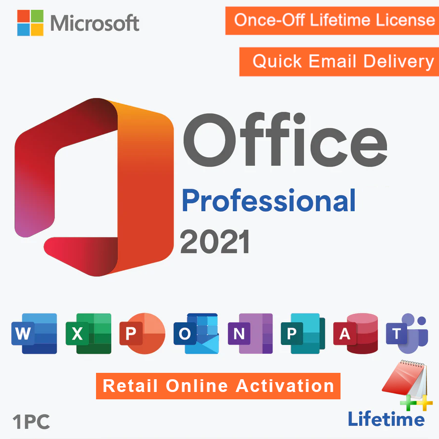 Microsoft Office 2021 Professional + EditPlus 6