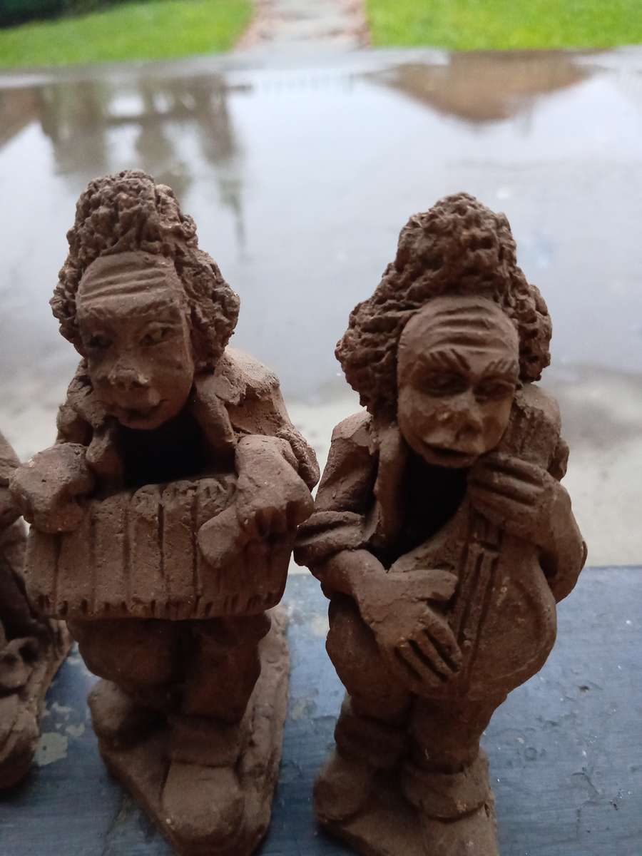 Very Old Clay African Musicians