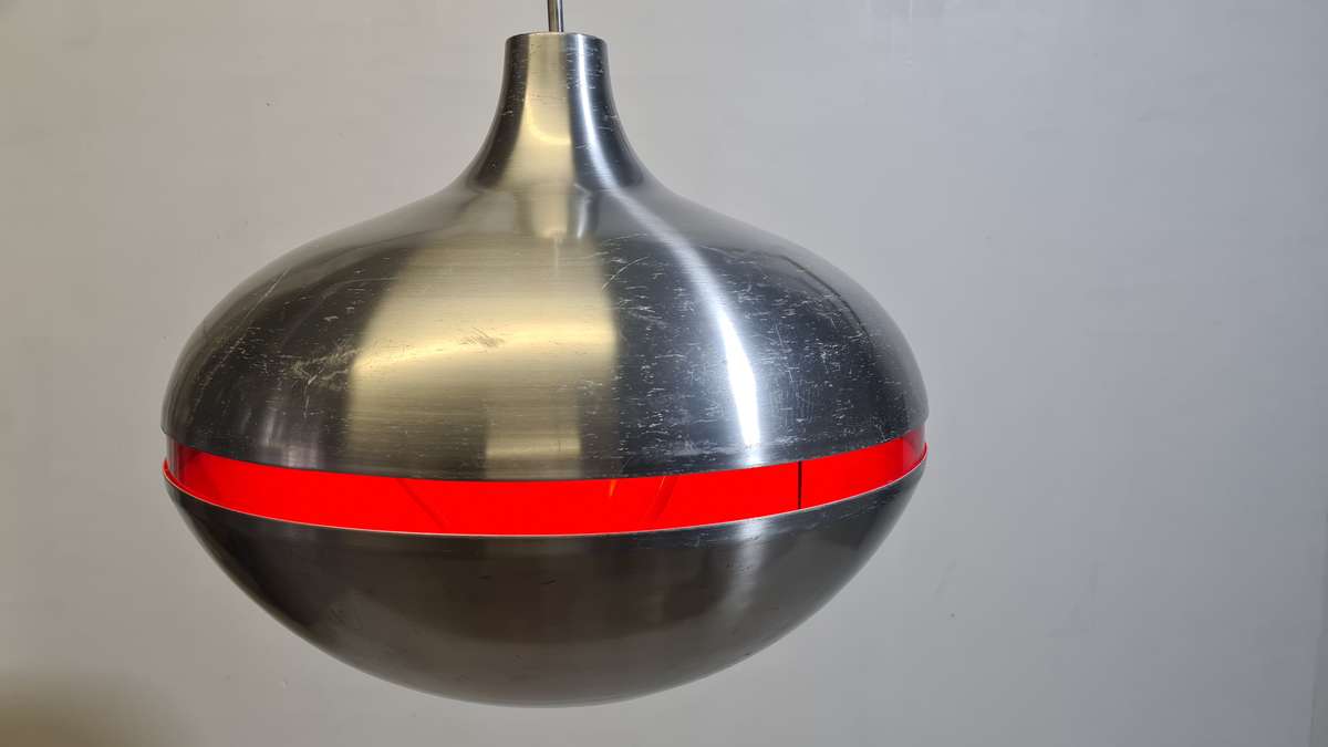 Space Age Vintage Aluminium Hanging Light