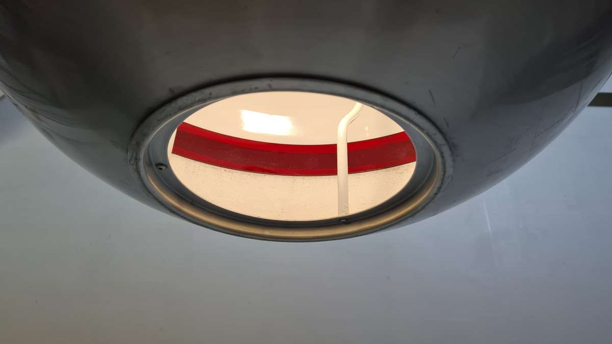 Space Age Vintage Aluminium Hanging Light