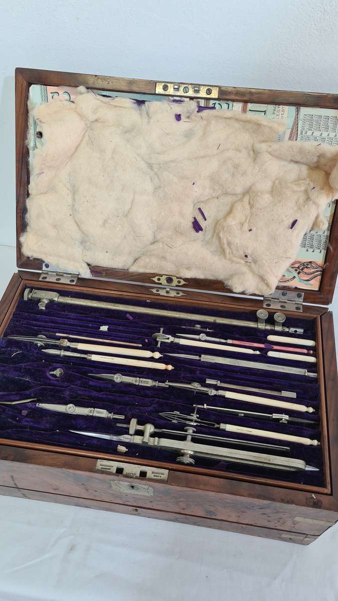 Antique Robert Nichol Technical Drawing Instrument Set (incomplete)