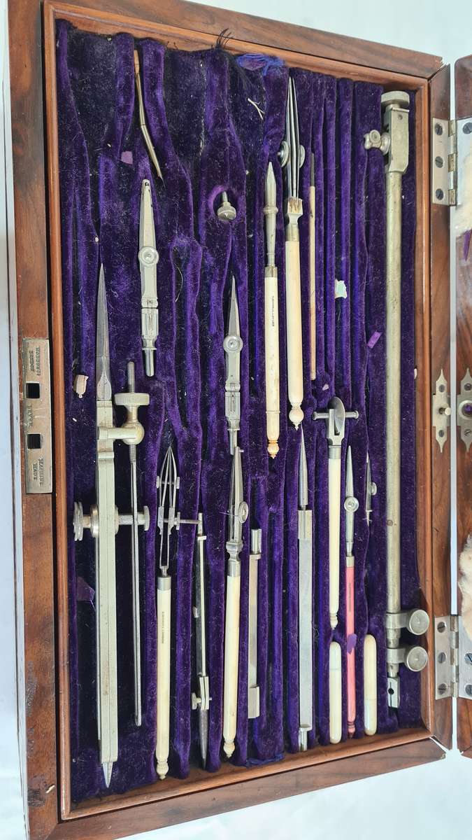 Antique Robert Nichol Technical Drawing Instrument Set (incomplete)