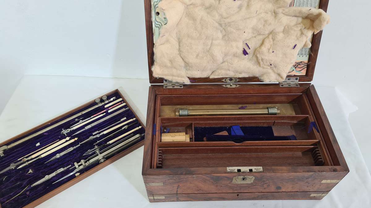 Antique Robert Nichol Technical Drawing Instrument Set (incomplete)