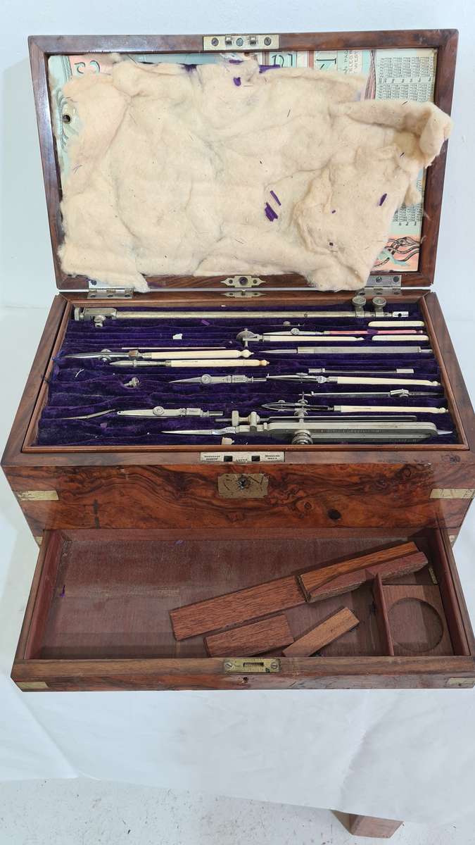Antique Robert Nichol Technical Drawing Instrument Set (incomplete)