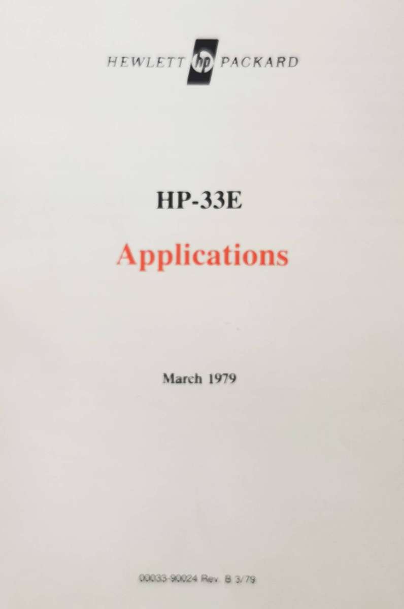 HP 32S II RPN Scientific Calculator