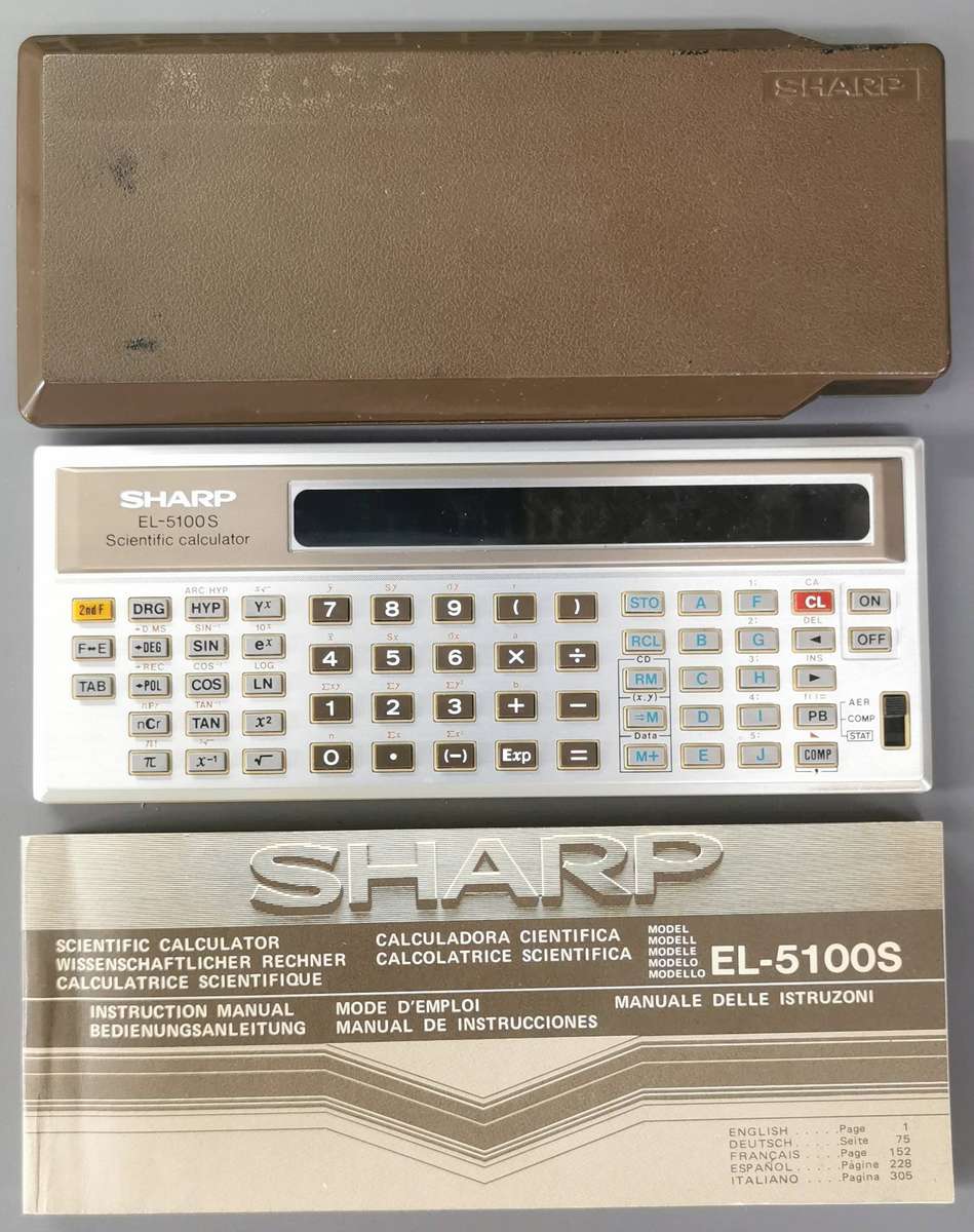 Vintage Sharp EL-5100S scientific calculator
