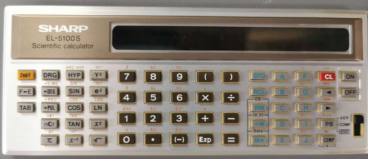 Vintage Sharp EL-5100S scientific calculator