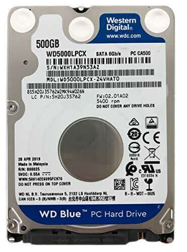 Hard Drive 500GB 2.5" Notebook SATA3 7mm (Seagate/WD/Toshiba)