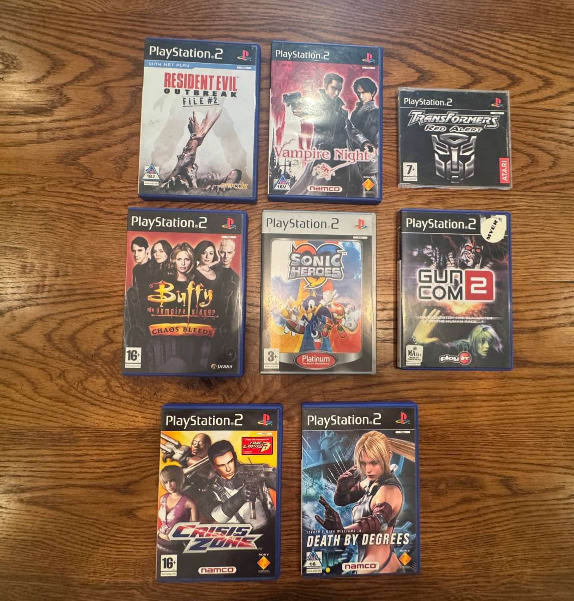 Playstation 2 game bundle of 8 games