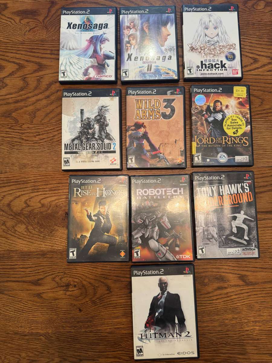 Playstation 2 rare NTSC bundle of 10 games