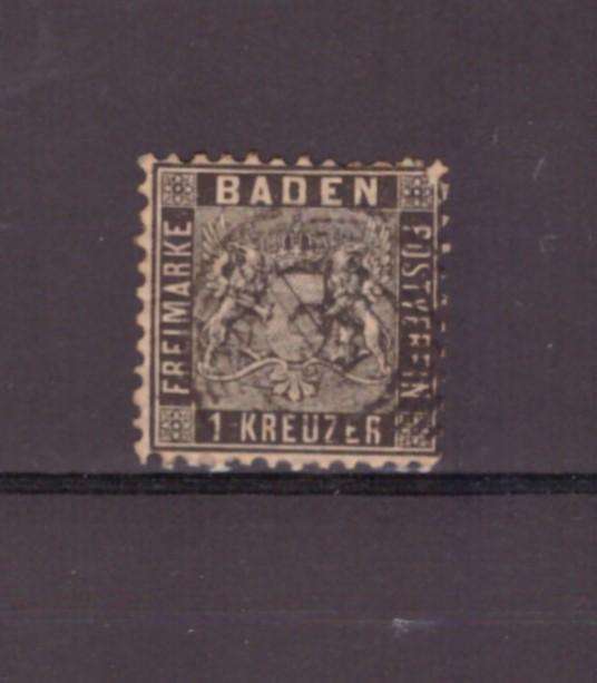 Baden Stamp, 1862, USED, p10, SG 21, CV £170/R3900