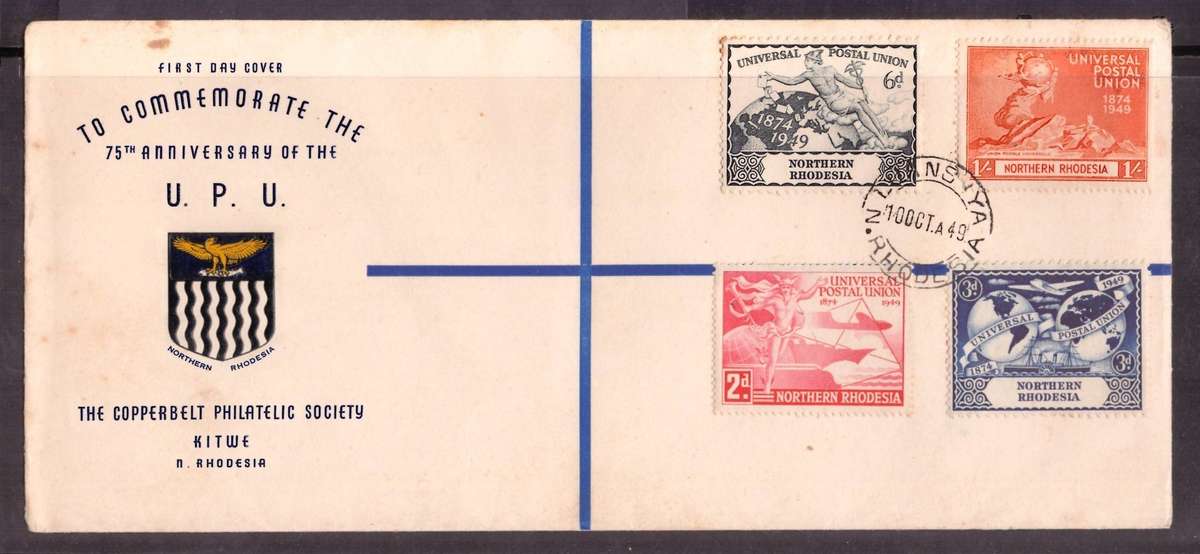 Northern Rhodesia, 1949, U.P.U, SACC 50-53, Set x MH, set x USED, FDC, Blocks of 3 & 6 UMM, see pics