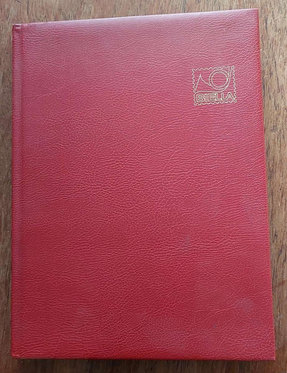 Stamp Album. Empty, 8 x d/sided black pages