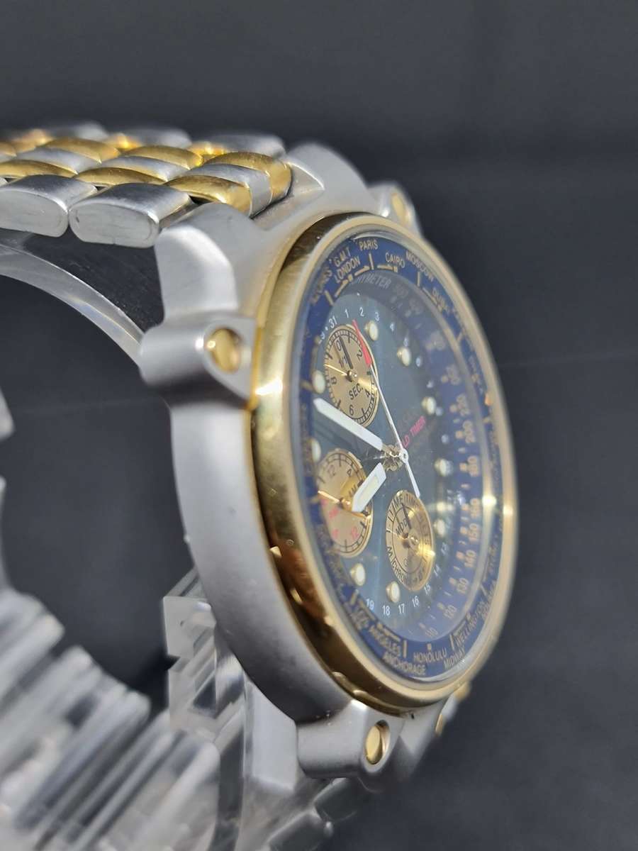 Rare Pulsar (Seiko) N94J-6A00 world timer