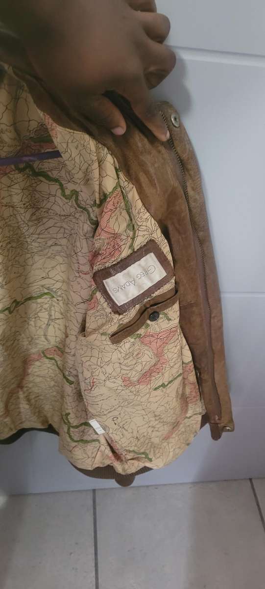 Greg Adams Brown Leather Jacket