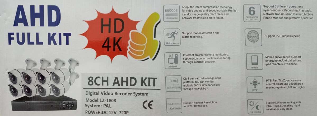 NEW - 8 Channel DVR Kit