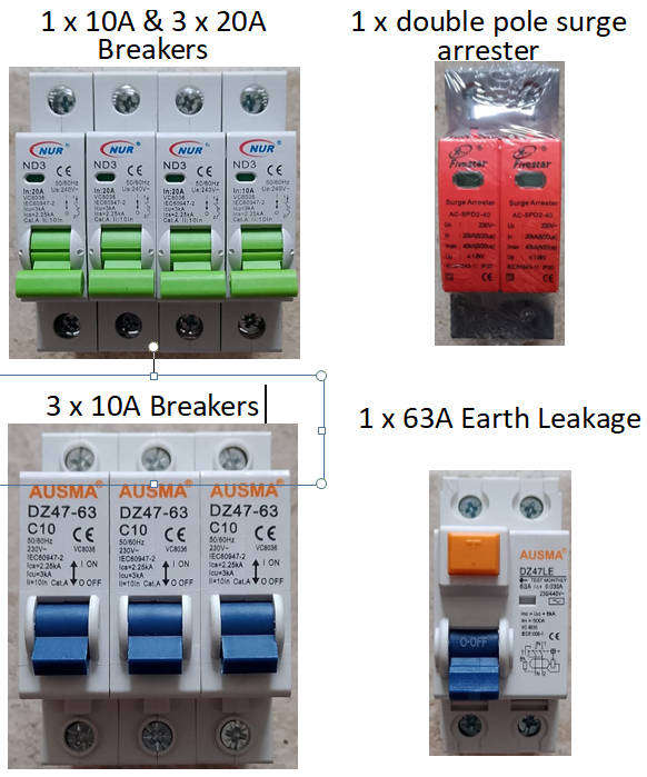 Various Circuit Breakers