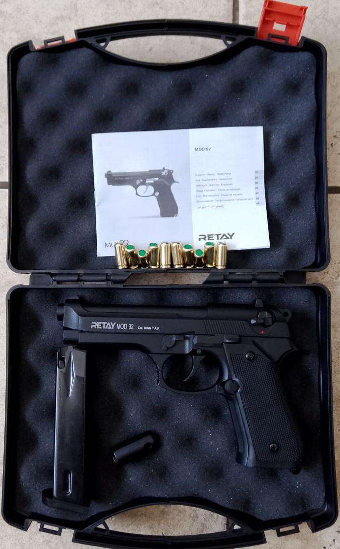 Retay Mod 92 Blank Gun + 10 Blank Rounds