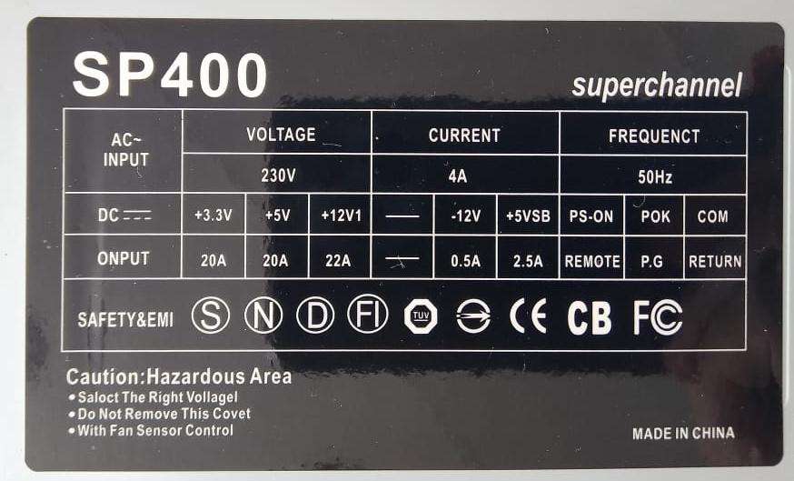 *NEW* - 2 x 400W PSU For PC (R565 for both)