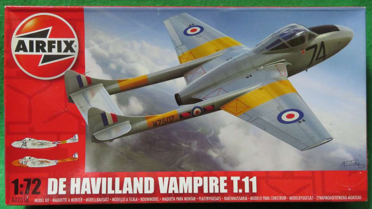 **Airfix**Model kit**De Havilland Vampire T.11**Scale 1:72**Box still sealed**