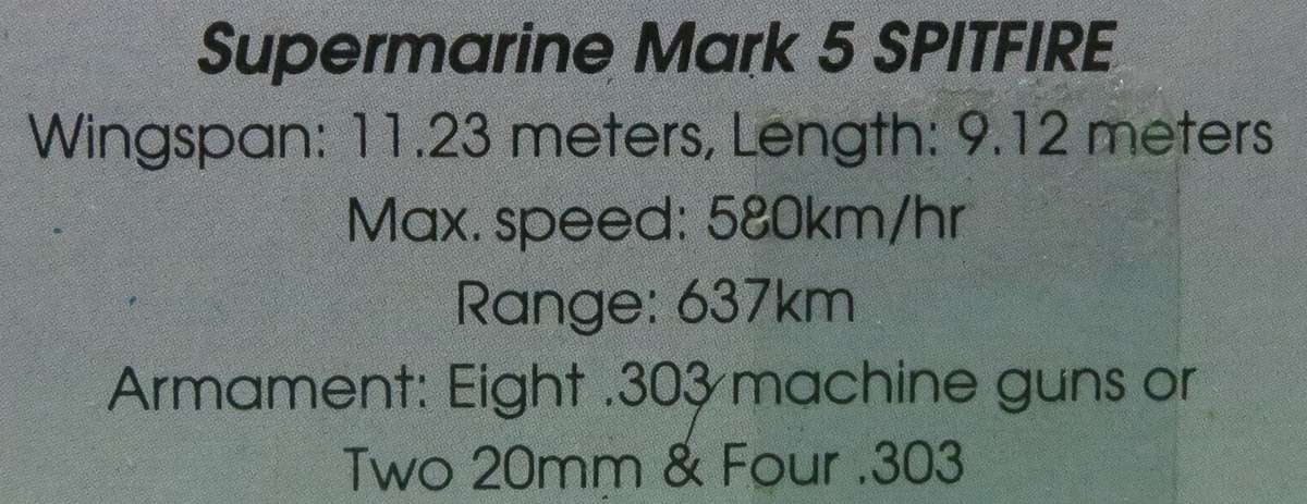 **Academy**Model kit**WWII - Spitfire - Supermarine Mk.V**Scale 1:144**Box still sealed**