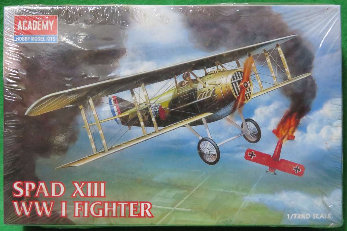 **Academy**Model kit**WWI Fighter - Spad XIII**Vintage**Scale 1/72**