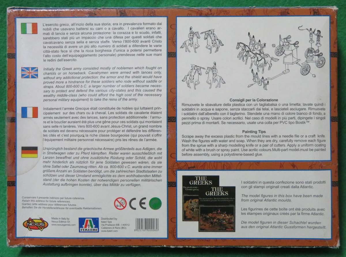 **Nexus**Model kit**Greek Cavalry (54 Parts)**Vintage**Scale 1/72**