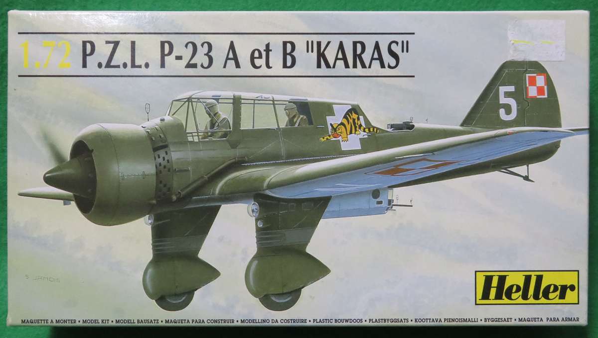 **Heller**Model Kit**P.Z.L. P-23 A & B - KARAS**Vintage**Scale 1/72**
