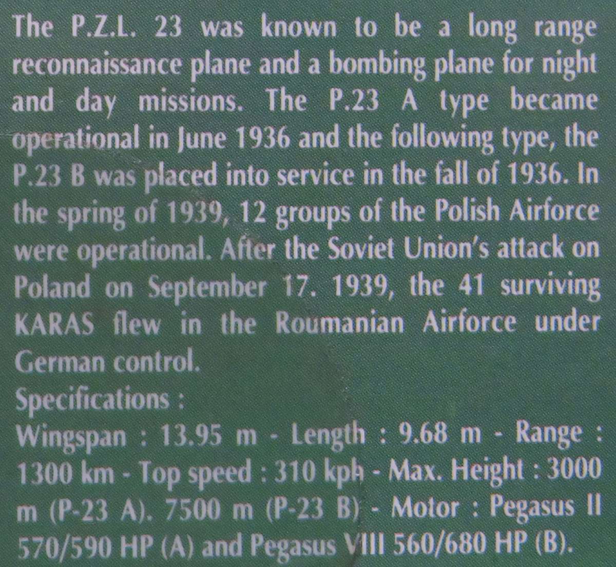 **Heller**Model Kit**P.Z.L. P-23 A & B - KARAS**Vintage**Scale 1/72**