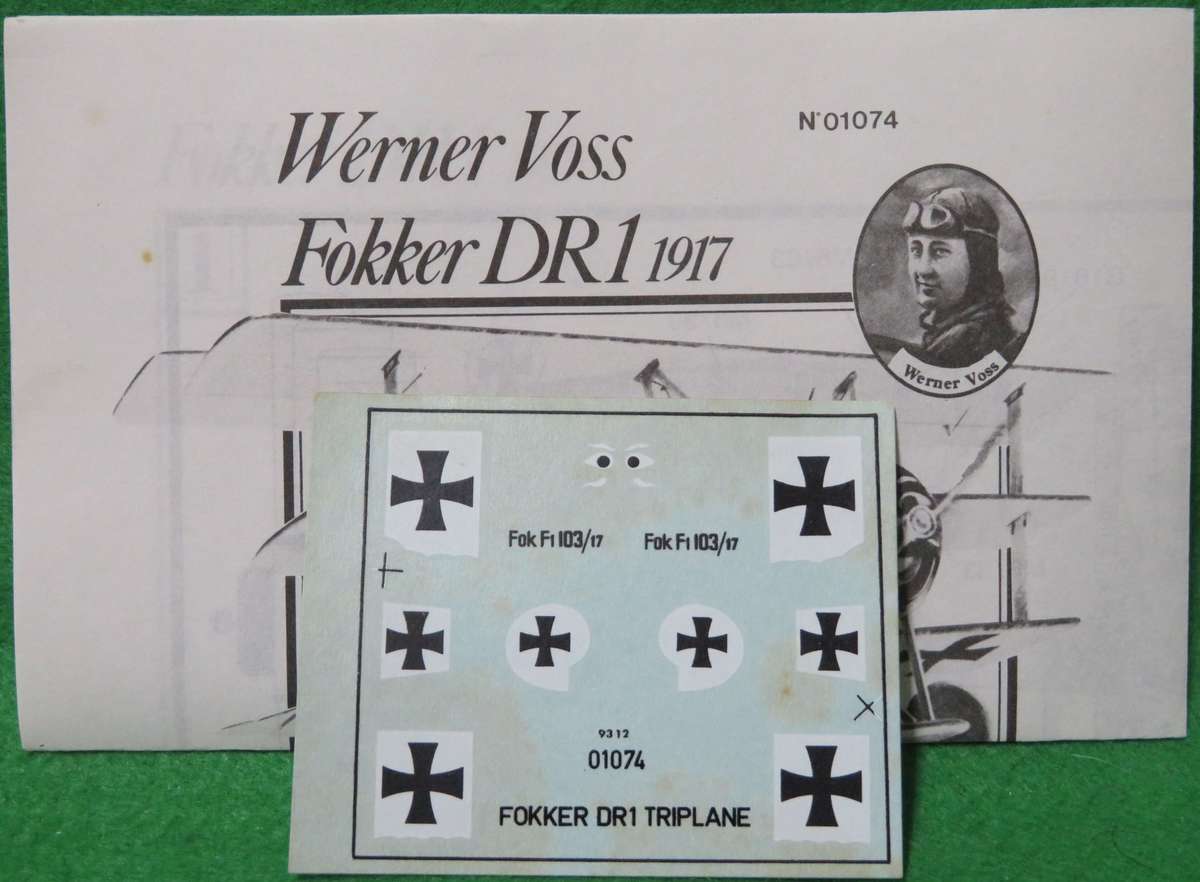 **Airfix**Model Kit**WWI Fokker DR1 Triplane - 1917**Vintage**Scale 1/72**Special Edition**