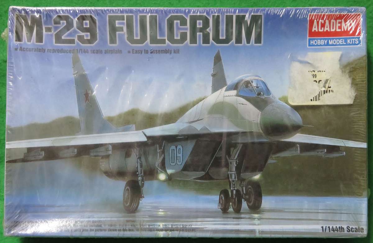 **Academy**Model kit**Mikoyan MiG-29 Fulcrum**Vintage 1999**1/144**Box still sealed**