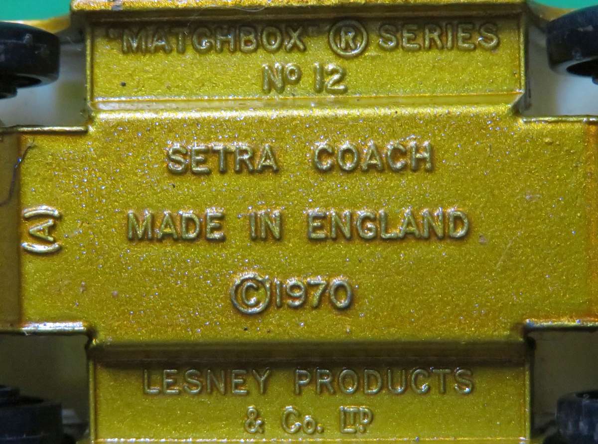 **Matchbox Lesney No.12**Setra Coach S80**1971**Vintage**Very good condition**