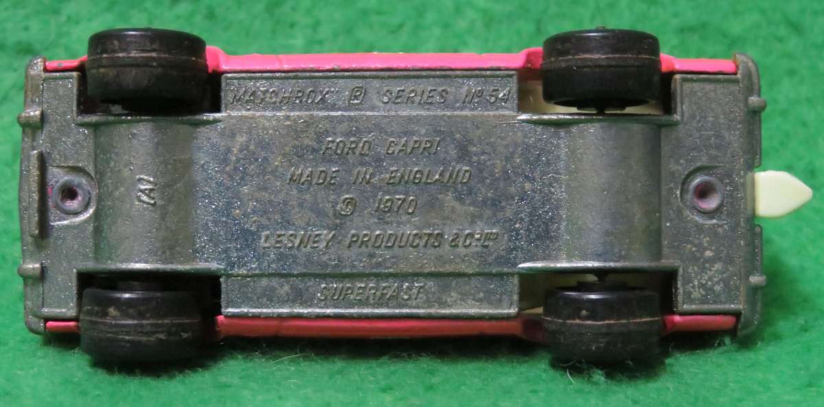 **Matchbox Lesney No.54**Ford Capri**1970**Vintage**Excellent condition for age**Bonnet opens**