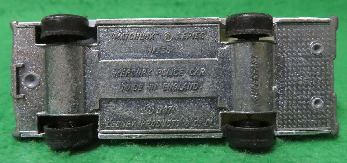 Matchbox Lesney**No. 55**Mercury Police Car**Made in England**1971**