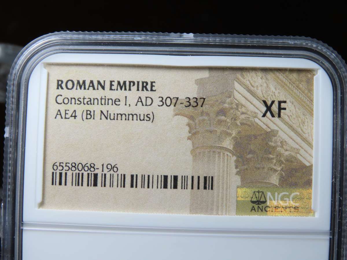 Constantine I The Great, 307 - 337 AD, NGC XF, Ancient Rome, Roman Coin