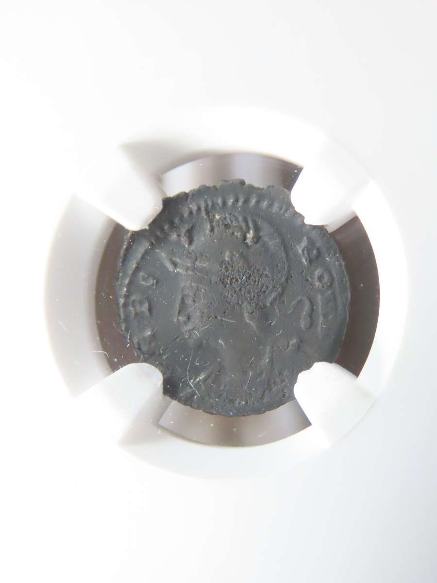 Constantinian, 330 - 340 AD, Wolf Nursing Romulus and Remus, NGC VF, Ancient Rome, Roman Coin