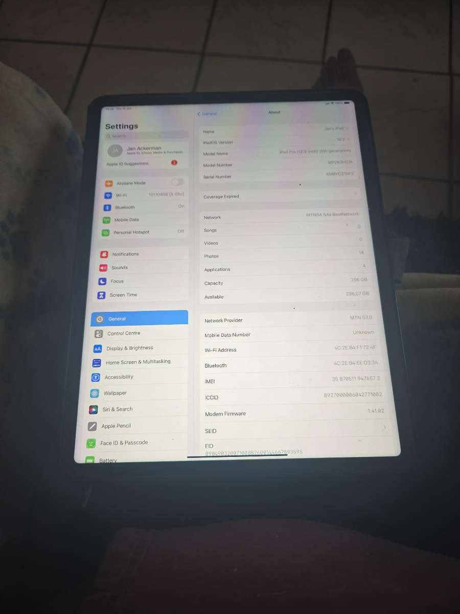 Ipad Pro 12.9 inch 6th Gen
