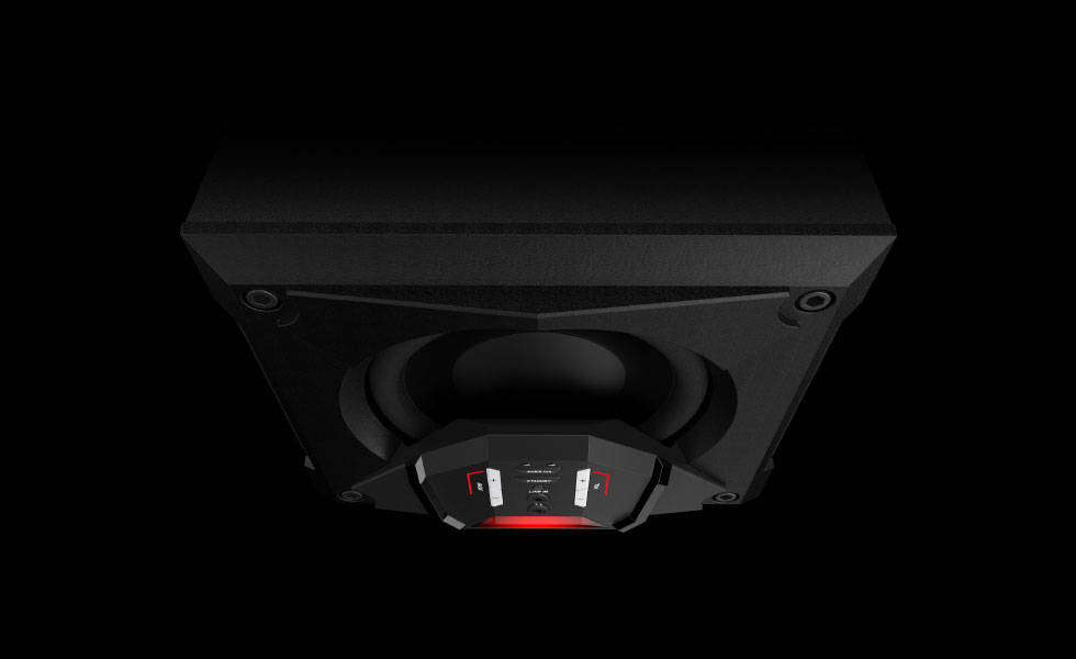 Genius GX SW-G5.1 3500 PC Gaming Speaker Set (5.1 Channels)(80W)(Black and Red)