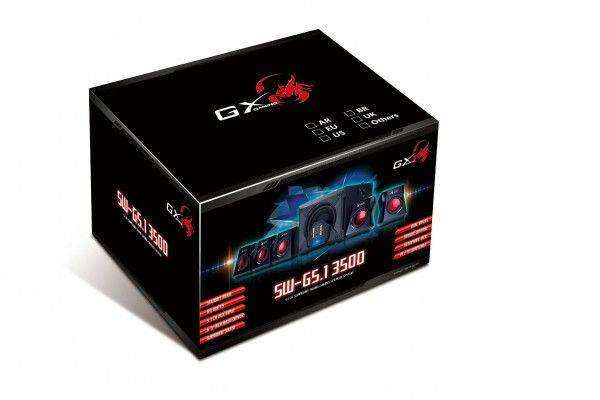 Genius GX SW-G5.1 3500 PC Gaming Speaker Set (5.1 Channels)(80W)(Black and Red)